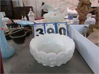 MILK GLASS BOWL