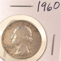 1960 Washington Silver Quarter