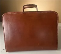 Brown Leather Portfolio Briefcase