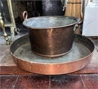 19th C. Copper Preserving Pans