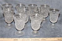 LOT - 10 FOSTORIA AMERICAN LOW WATER GOBLETS