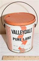 VINTAGE VALLEYDALE LARD TIN