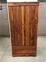 Vintage Cedar Wardrobe Cabinet 30.75W x 21D x