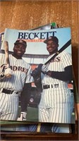 25 Beckett baseball card, monthly, ranging from