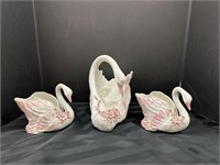 Decorative Ceramic Swans