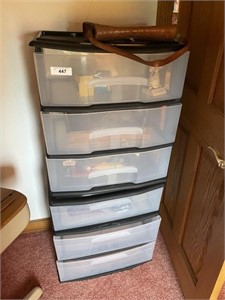 6 DRAWER PLASTIC CONTAINER