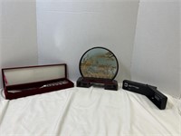 Mikasa cake knife, vintage kodak extralite