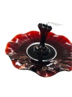 Depression glass Ruby red Nappe