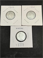 3 Liberty V Nickels (1900-1902)