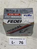Federal 16ga Ammo 2 Shot Steel Shot