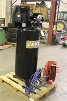 Sanborn 60gal 155PSI Air Compressor w/ Hose Reel &