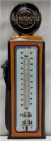 Tin Oldsmobile Motorcycle Thermometer