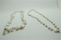2 FRESHWATER PEARL NECKLACES