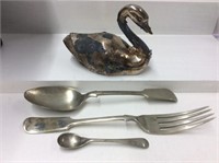 3 Pc Silver-plated Flatware Made By Daniel &