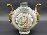 Vintage Royal Saxe ES German Lusterware Vase