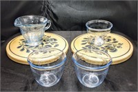 Fire-King Sapphire Blue Philbe Dishes * 1940s