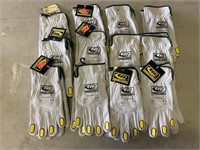 12 Leather Ringer Working Gloves