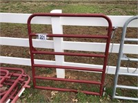 4 FT RED 6 BAR GATE (Preview/Pick Up: 595 Philpot