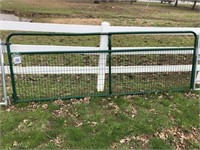 12 FT GREEN TIGHT WIRE GATE (Preview/Pick Up: 595