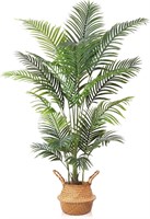 --Ferrgoal Artificial Areca Palm Plants 6 Ft 2PACK