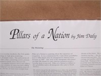 Jim Daly PIllars of a Nation Framed & Matted