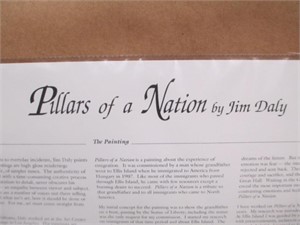 Jim Daly PIllars of a Nation Framed & Matted