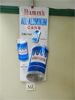 Hamm's FOC "All-Aluminum Cans" Adv. Sign