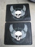 Harley Davidson Skull Floor Mats