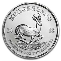 2018 South Africa 1 Oz Silver Krugerrand Bu