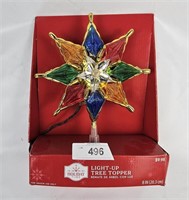 New Holiday Time Light-Up Tree Topper