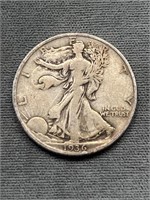 1936 Walking Liberty Silver Half Dollar