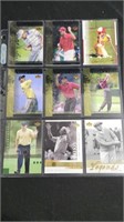 9 Upper Deck Golf Cards Tiger Woods Jack Nicklaus