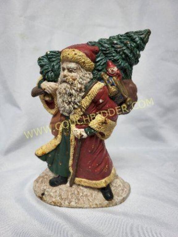 Cast Iron Santa Door Stop