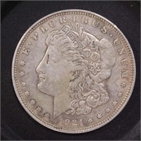 US Coins 1921 Morgan Silver Dollar, Circulated