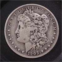 US Coins 1903 Morgan Silver Dollar, Circulated