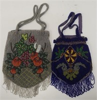 2 Vintage Beaded Handbags