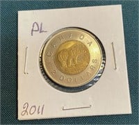 2 DOLLAR COIN 2011