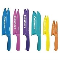 $24 Cuisinart 12-pc Ceramic Coated Color Knife Set