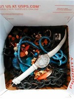 Nice box lots watches, bracelets,necklaces, etc