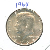 1964 Kennedy Silver Half Dollar