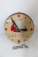 IROQUOIS  BEER-ALE CLOCK