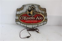 O'KEEFE ALE LIGHTED SIGN
