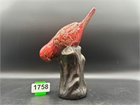 Nice Ceramic Red Bird/Cardnial Figurine