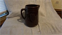 Antique Brown Salt Glazed Stoneware Pitcher