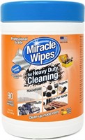 MiracleWipes for Heavy Duty Cleaning (90 Count)