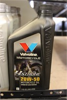 Lot of 2 Valvoline Motorcycle 20w-50 Motor Oil