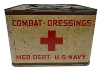 WWII USN Combat Dressing Med Dept Can Unopened