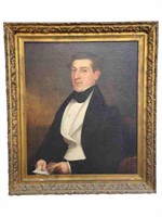 Robert Street  Oil on Canvas Portrait of a Man