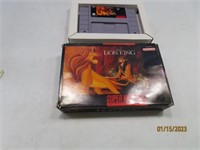 Super Ninendo LION KING Video Game Boxed