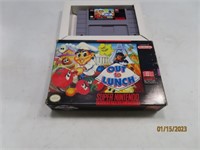 Super Nintendo OUT TO LUNCH Video Game Boxed